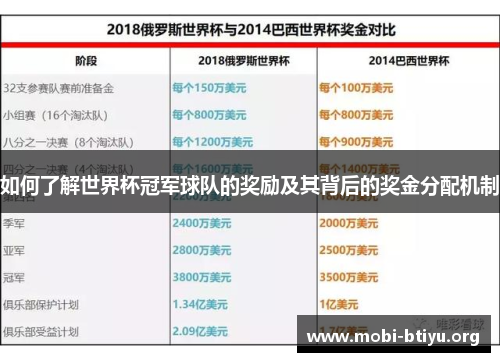 如何了解世界杯冠军球队的奖励及其背后的奖金分配机制